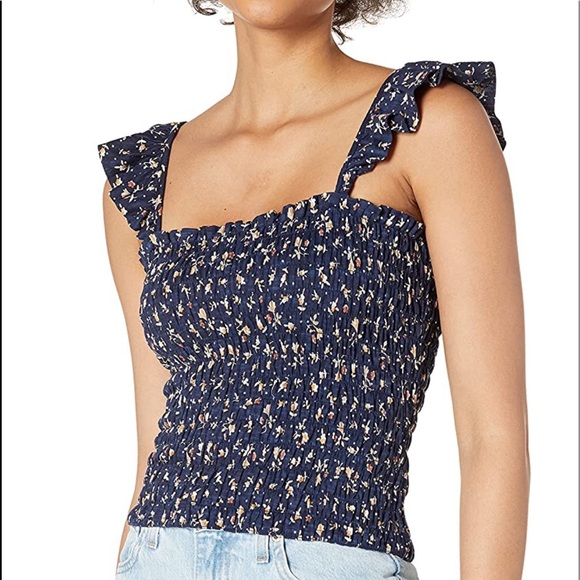 NWT Lucky Brand Navy Top Size Large - Picture 2 of 7